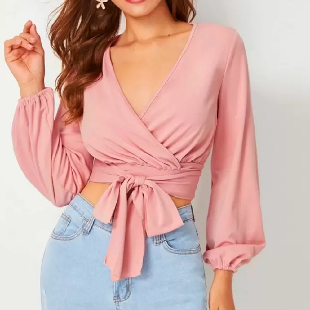 Pink Wrap Top